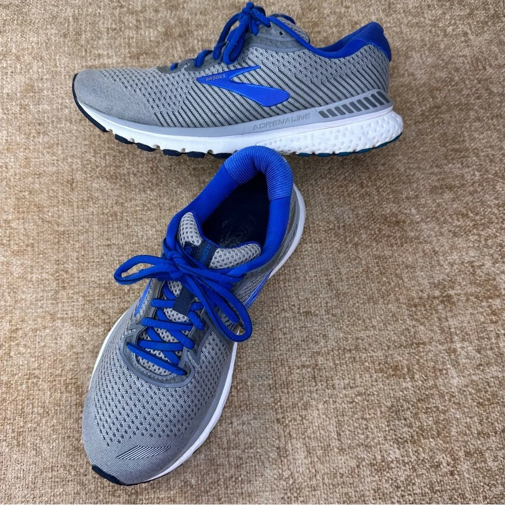Brooks Adrenaline GTS 20 Blue/Grey Running/Athletic Sneakers M-8 W-9.5